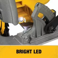 Dewalt DCS574W1 20V MAX XR POWER DETECT Brushless Lithium-Ion 7-1/4 In. Cordless Circular Saw Kit (8 Ah) -Dewalt Shop dewndcs574w1 l