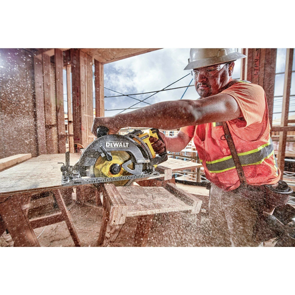 Dewalt DCS577B FLEXVOLT 60V MAX Brushless Lithium-Ion 7-1/4 In. Cordless Worm Drive Style Saw (Tool Only) 12 Dewalt DCS577B FLEXVOLT 60V MAX Brushless Lithium-Ion 7-1/4 In. Cordless Worm Drive Style Saw (Tool Only) - Image 12