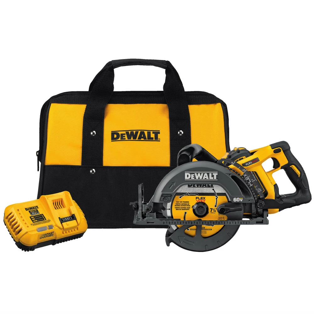 Dewalt DCS577X1 FLEXVOLT 60V MAX 9.0Ah 7-1/4 In. Worm Drive Style Saw Kit 1 Dewalt DCS577X1 FLEXVOLT 60V MAX 9.0Ah 7-1/4 In. Worm Drive Style Saw Kit