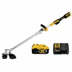 Dewalt DCST922P1 20V MAX Lithium-Ion Cordless 14 In. Folding String Trimmer Kit (5 Ah)