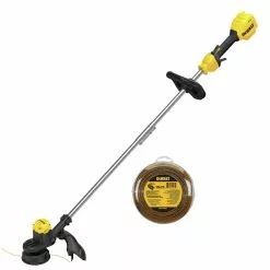 Dewalt DCST925B-DWO1DT802 20V MAX Lithium-Ion 13 In. Cordless String Trimmer And 0.080 In. X 225 Ft. String Trimmer Line Bundle (Tool Only)