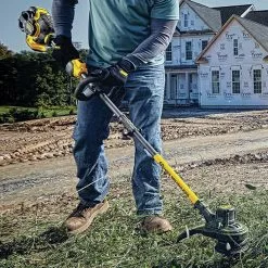 Dewalt DCST970X1S-DWO1DT802 60V MAX FLEXVOLT Brushless Lithium-Ion Cordless String Trimmer And 0.080 In. X 225 Ft. String Trimmer Line Bundle (3 Ah) -Dewalt Shop dewndcst970x1s dwo1dt802 bndl e