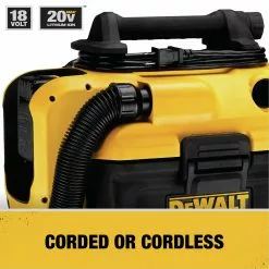 Dewalt DCV581H 20V MAX Cordless/Corded Lithium-Ion Wet/Dry Vacuum (Tool Only) -Dewalt Shop dewndcv581h h