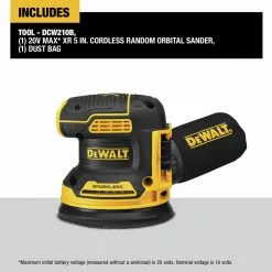 Dewalt DCW210B 20V MAX XR 5 In. Cordless Random Orbital Sander (Tool Only) -Dewalt Shop dewndcw210b a