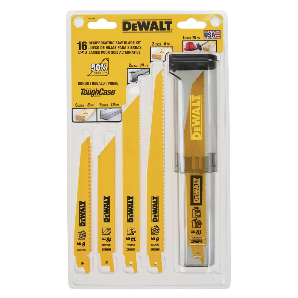 Dewalt DW4856 6-Piece Reciprocating Saw Blade Set 2 Dewalt DW4856 6-Piece Reciprocating Saw Blade Set - Image 2