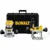 Dewalt DW618PK 2-1/4 HP EVS Fixed Base & Plunge Router Combo Kit With Hard Case