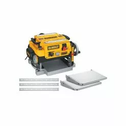 Dewalt DW735X 13 In. Two-Speed Thickness Planer With Support Tables And Extra Knives