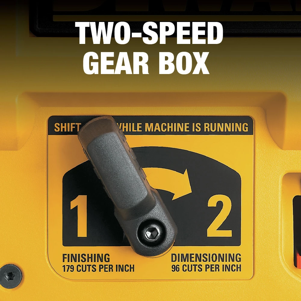 Dewalt DW735X 13 In. Two-Speed Thickness Planer With Support Tables And Extra Knives 13 Dewalt DW735X 13 In. Two-Speed Thickness Planer With Support Tables And Extra Knives - Image 13