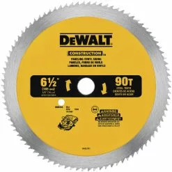 Dewalt DW9153 6-1/2 In. 90 Tooth Circular Saw Blade