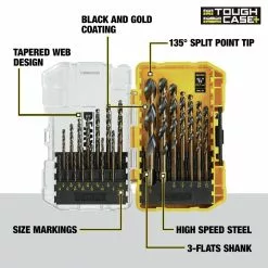 Dewalt DWA1181 21-Piece Black And Gold Coated Drill Bit Set -Dewalt Shop dewndwa1181 c