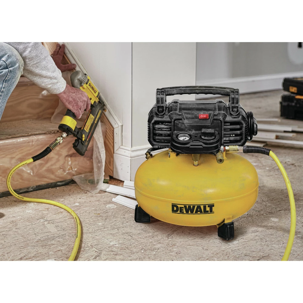 Dewalt DWFP1KIT 18 Gauge Brad Nailer And 6 Gallon Oil-Free Pancake Air Compressor Combo Kit 5 Dewalt DWFP1KIT 18 Gauge Brad Nailer And 6 Gallon Oil-Free Pancake Air Compressor Combo Kit - Image 5