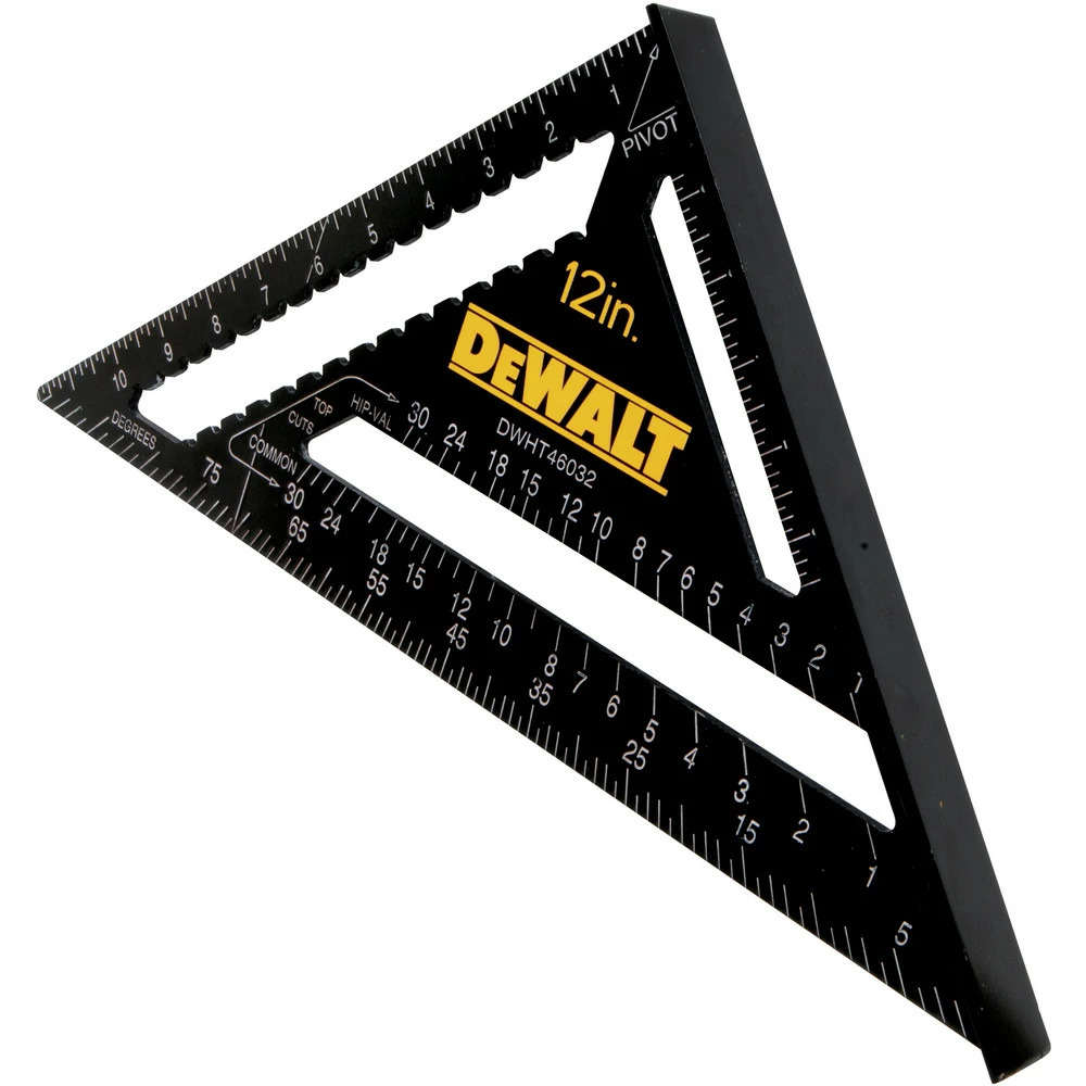 Dewalt DWHT46032 12 In. Premium Rafter Square 2 Dewalt DWHT46032 12 In. Premium Rafter Square - Image 2