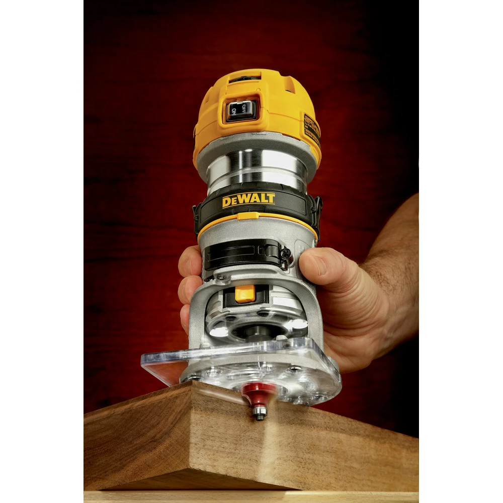 Dewalt DWP611 110V 7 Amp Variable Speed 1-1/4 HP Corded Compact Router With LED 18 Dewalt DWP611 110V 7 Amp Variable Speed 1-1/4 HP Corded Compact Router With LED - Image 18
