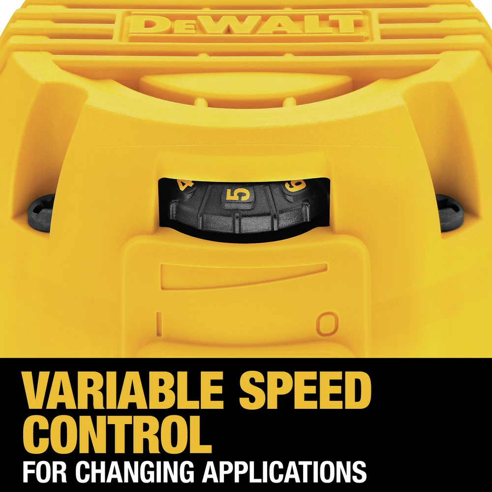Dewalt DWP611 110V 7 Amp Variable Speed 1-1/4 HP Corded Compact Router With LED 9 Dewalt DWP611 110V 7 Amp Variable Speed 1-1/4 HP Corded Compact Router With LED - Image 9