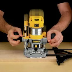 Dewalt DWP611PK 110V 7 Amp Variable Speed 1-1/4 HP Corded Compact Router With LED Combo Kit -Dewalt Shop dewndwp611pk b
