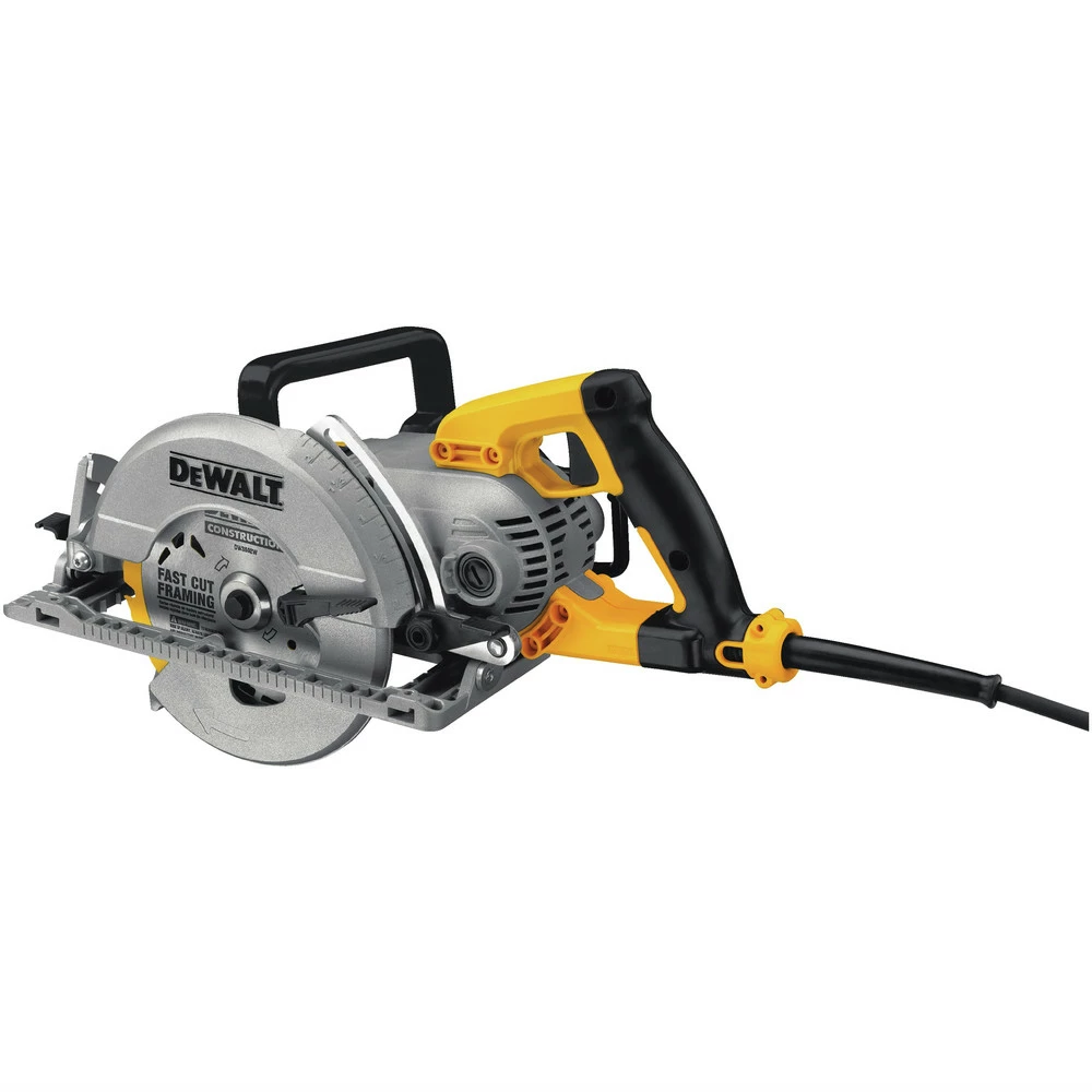 Dewalt DWS535B 120V 15 Amp Brushed 7-1/4 In. Corded Worm Drive Circular Saw With Electric Brake 2 Dewalt DWS535B 120V 15 Amp Brushed 7-1/4 In. Corded Worm Drive Circular Saw With Electric Brake - Image 2