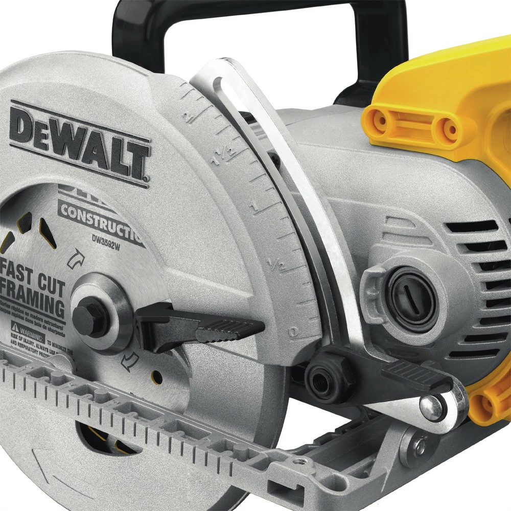Dewalt DWS535B 120V 15 Amp Brushed 7-1/4 In. Corded Worm Drive Circular Saw With Electric Brake 9 Dewalt DWS535B 120V 15 Amp Brushed 7-1/4 In. Corded Worm Drive Circular Saw With Electric Brake - Image 9