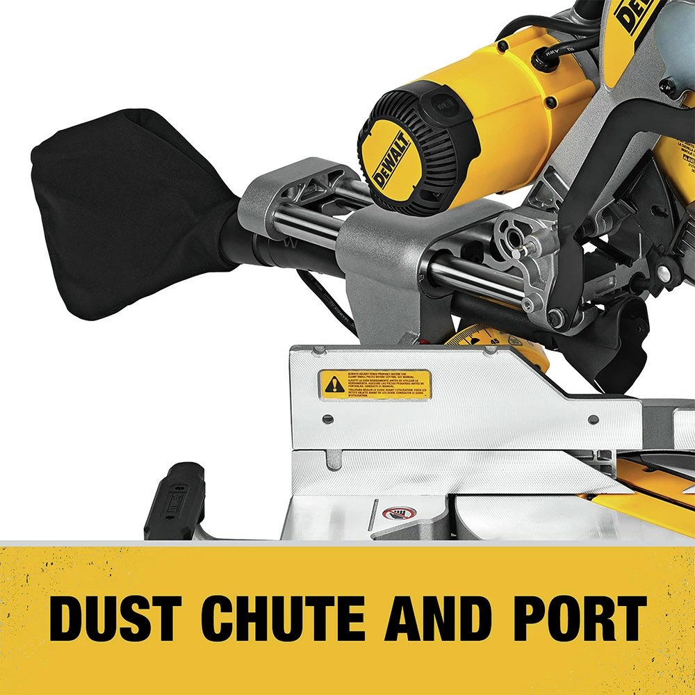 Dewalt DWS779 120V 15 Amp Brushed 12 In. Corded Double Bevel Sliding Compound Miter Saw 17 Dewalt DWS779 120V 15 Amp Brushed 12 In. Corded Double Bevel Sliding Compound Miter Saw - Image 17