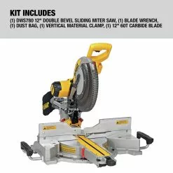 Dewalt DWS780 12 In. Double Bevel Sliding Compound Miter Saw -Dewalt Shop dewndws780 r