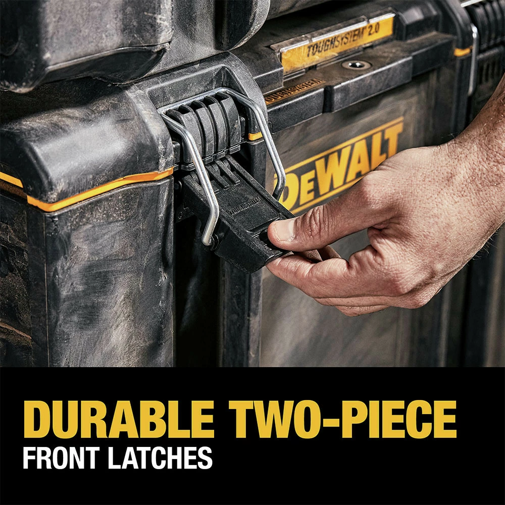 Dewalt DWST08300 14-3/4 In. X 21-3/4 In. X 12-3/8 In. ToughSystem 2.0 Tool Box - Large, Black 11 Dewalt DWST08300 14-3/4 In. X 21-3/4 In. X 12-3/8 In. ToughSystem 2.0 Tool Box - Large, Black - Image 11