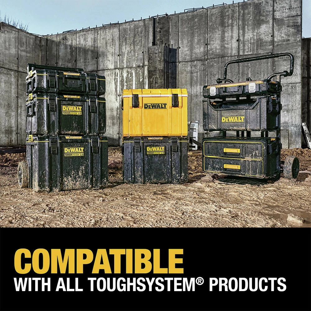 Dewalt DWST08300 14-3/4 In. X 21-3/4 In. X 12-3/8 In. ToughSystem 2.0 Tool Box - Large, Black 13 Dewalt DWST08300 14-3/4 In. X 21-3/4 In. X 12-3/8 In. ToughSystem 2.0 Tool Box - Large, Black - Image 13