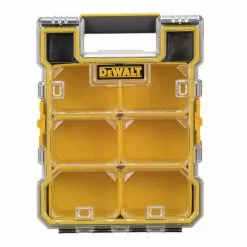 Dewalt DWST14735 4.56 In. X 10.31 In. X 13.66 In. Mid-Size Pro Organizer With Metal Latches - Yellow/Clear