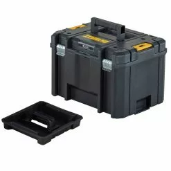 Dewalt DWST17806 13 In. X 17-1/4 In. X 11-7/8 In. TSTAK VI Deep Storage Box With Flat Top - Black 11 Dewalt DWST17806 13 In. X 17-1/4 In. X 11-7/8 In. TSTAK VI Deep Storage Box With Flat Top - Black -Dewalt Shop dewndwst17806 e