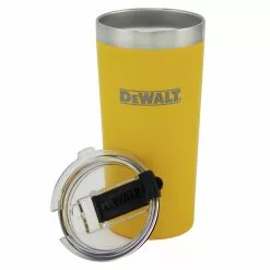 Dewalt DXC20OZTYS 20 Oz. Yellow Powder Coated Tumbler -Dewalt Shop dewndxc20oztys b