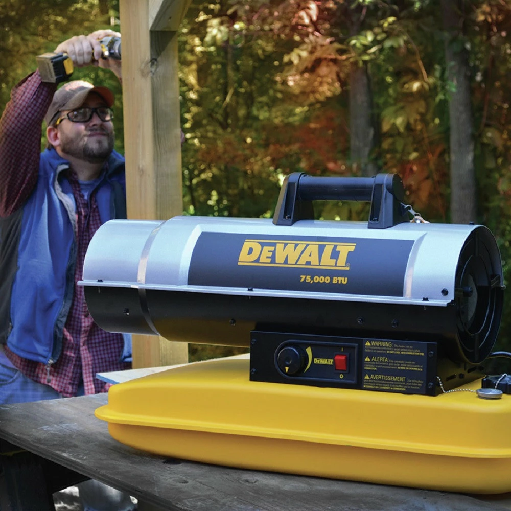 Dewalt DXH75KT 75,000 BTU Forced Air Kerosene Construction Heater 3 Dewalt DXH75KT 75,000 BTU Forced Air Kerosene Construction Heater - Image 3
