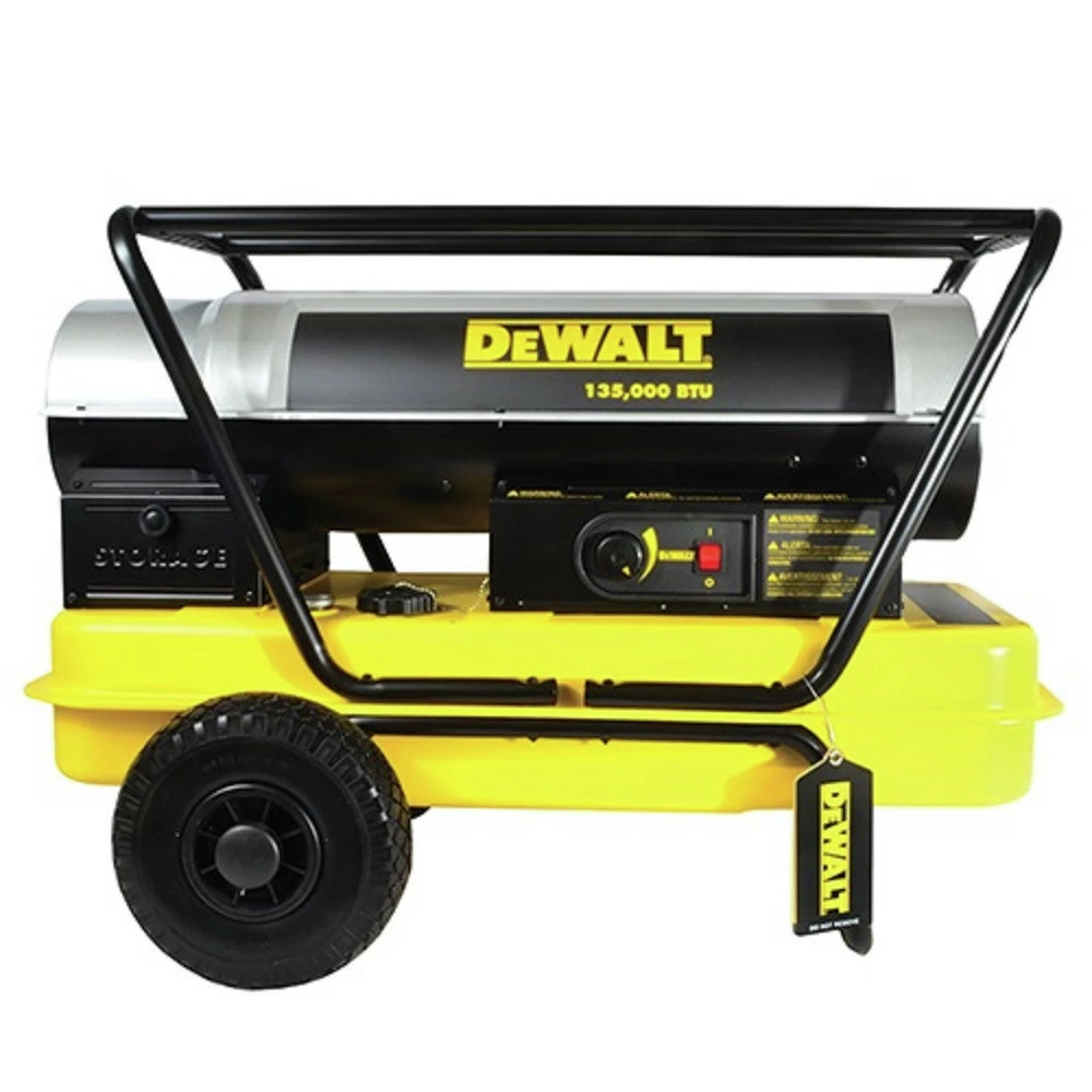 Dewalt DXH135HD 135,000 BTU Forced Air Kerosene Construction Heater 1 Dewalt DXH135HD 135,000 BTU Forced Air Kerosene Construction Heater